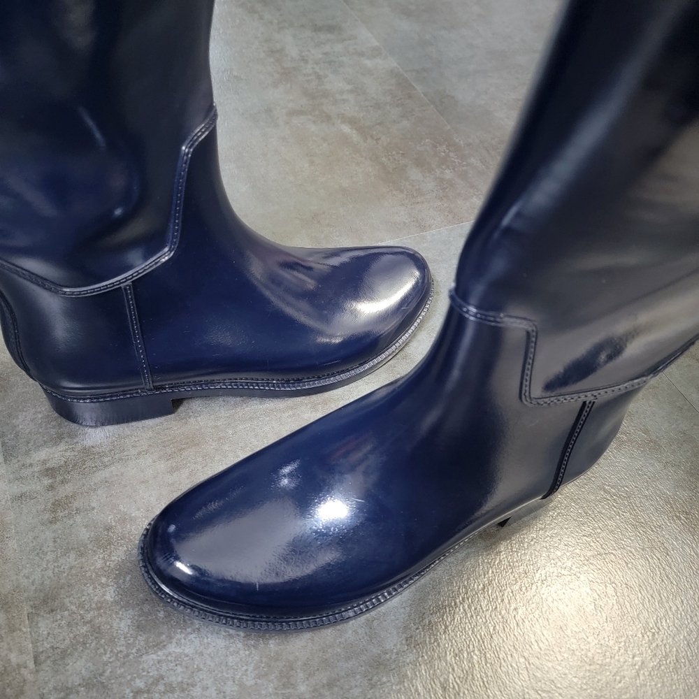 Ted Baker Elanera Riding Welly Boots in Royal Blue, Women's Size 10 - Picture 4 of 12
